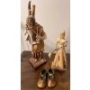 Image 1 : Salsa Folk 'Viejitos' Figurine 16T w/ Straw Bubushka & Bronzed Infant Kicks