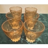 Image 4 : Crystal-Style Carnival Glass Decanter Set- Six Shot Glasses, Decanter w/lid & Tray