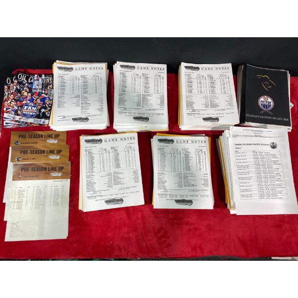 Oilers Game Programs and Statistics