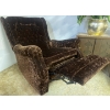 Image 2 : Retro Reclining Rocker 30x29x44 Crushed Velvet