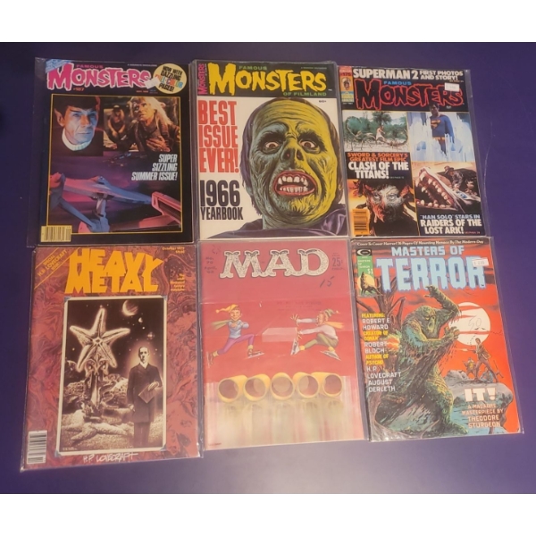  'Monsters', 'Mad', 'Heavy Metal' & More Vintage Magazine Collection 