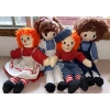 Image 1 : Classic Raggedy Ann & Andy Dolls - Ragdolls w/ Hair Of Yarn 16t