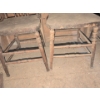 Image 3 : Antique Press Back Pair Of Chairs 26"Tall