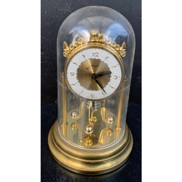 Vintage German Mini Wind Up Clock by Schmid 