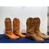 Image 1 : Set of 2 Cowboy Boots, Sizes 9 & 8.5