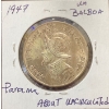 Image 3 : 1947 Republic of Panama Silver Balboa Coin 90% Silver 26.73 Grams