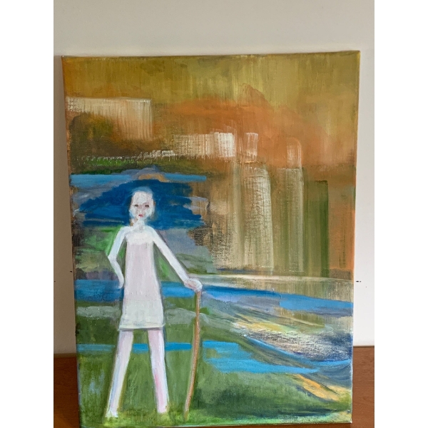 Lauri Ansel Riverside Canvass On Board  11 x 14