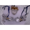Image 1 : Swarovski Crystal Christmas Ornaments 2 Angels and Acorn 