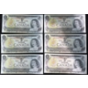 Image 2 : Canadian $1 Bills Consecutive Serial Numbers