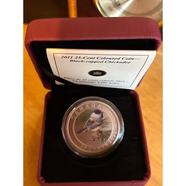 Black-capped Chickadee - Coloured Coin (2011)