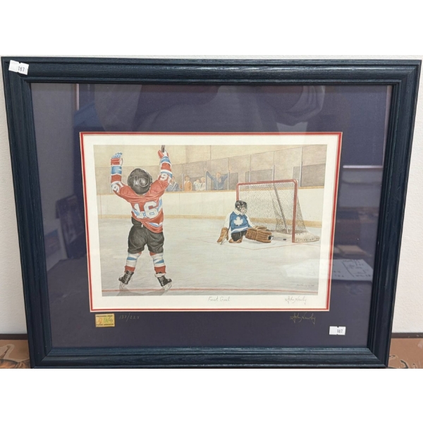 Limited Edition Print 'First Goal' by John Newby, 20" x 16"