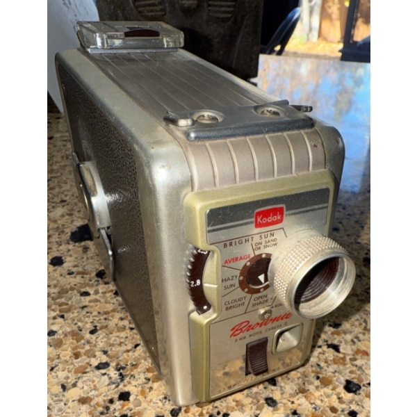 Vintage Kodak Brownie Movie Camera In Working Order 13mm f/2.3 Lens