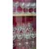 Image 3 : Dark Wood China Cabinet w/Cool Design on Glass Doors  Wine Glasses Included