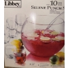 Image 5 : Libbey Glass Punch Bowl Set w/ Cups 