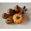 Image 3 : Fall Decor- Pumpkin 10 Diameter 5 T and Gourds 9 T and Tabletop Fountain 13 T