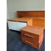 Image 14 : Teak Bedroom Furniture - King Head Board End Of The Bed Bench 2 Floating End Tables & More