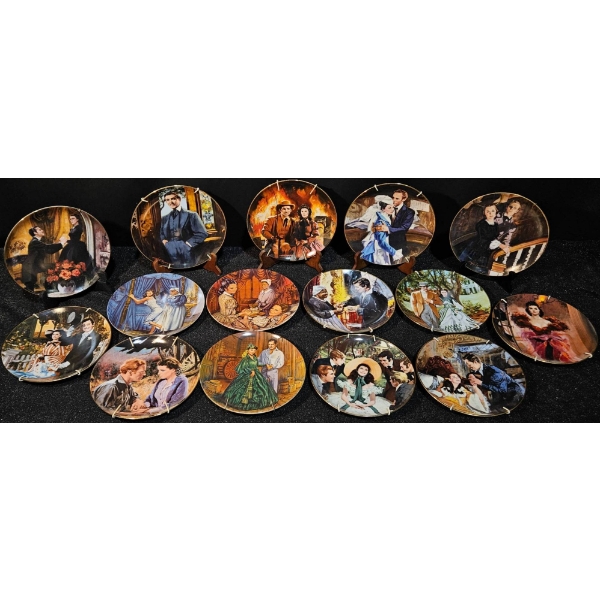 Gone With the Wind Collector Plates With Certificates of Authenticity