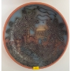 Image 3 : Octagonal Ronsie Wall Clock 9T w/ Decorative Palm Tree Pottery Bowl