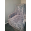 Image 1 : Vintage Light Blue Velour Rocker Chair 31 W, 29 D, 34 T 