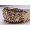 Image 7 : Stunning 10k Gold Ring w/ Round and Baguette Colorless Stones (3 Round Stones Missing) - Weighs 4.5g