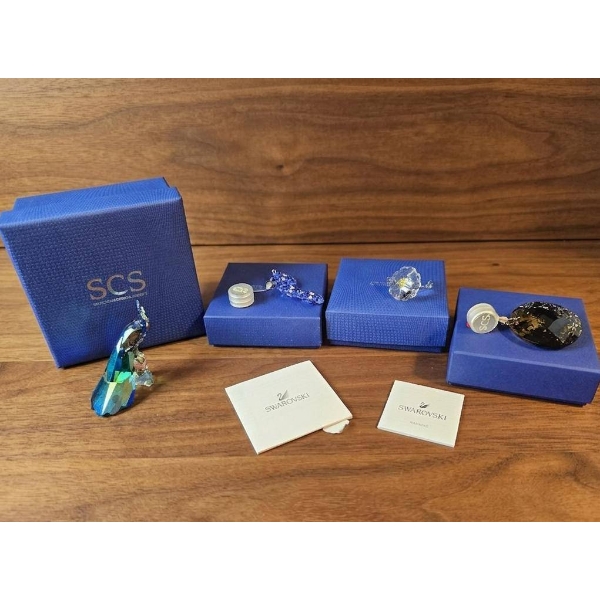 Swarovski Crystal Society (SCS) Collection with Boxes and Documentation