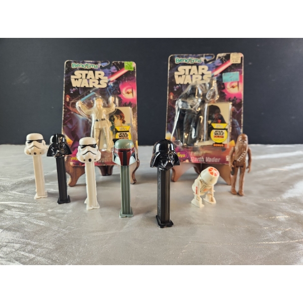1977 Star Wars Figures, Vintage PEZ Holders and Packaged Star Wars Toys