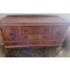 Image 1 : Wooden Sideboard with 2 Cupboards and 3 Drawers 56 W, 20 D, 35 T