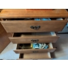 Image 3 : 4-Drawer Chest with Metal Handle Accents & Retro Desk Lamp