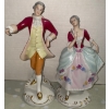 Image 1 : Hand Painted Royal Dux Set of 2 Sculptures, Man & Woman 