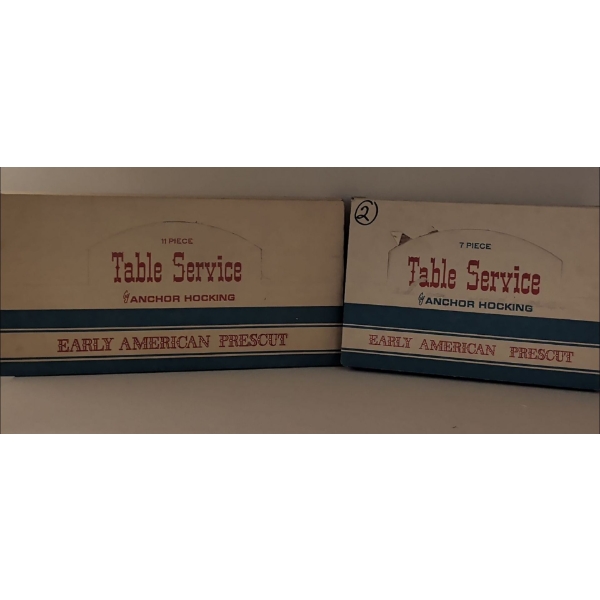 New Vintage Anchor Hocking Table Service Crystal Collection