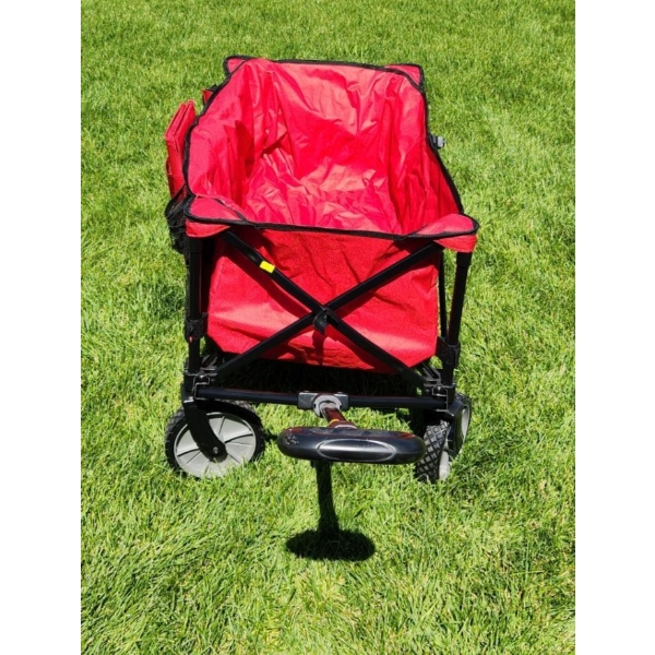 Ozark Trails Folding Red Wagon 20 W, 35 D, 21 T + Handle 