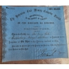 Image 3 : Vintage Stock Certificates For "The Bohemian Coal Mining Company Limited," dated November 1858.