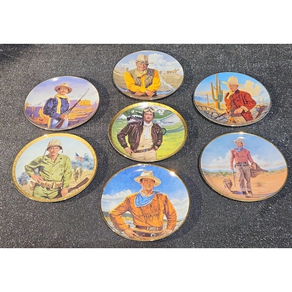 Franklin Mint Heirloom Collectible John Wayne Assorted Plates