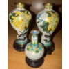 Antique Chinese Cloisonne Vases / Decorative Vessels 7T