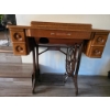 Image 2 : 1930's Singer Model 15-91 Sewing Machine with Attached Table- Tested and Working!