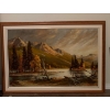 Image 1 : Meridith Evans Oil on Canvas Landscape Art 41x29 Autumn Mountain Horizon 