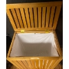 Image 2 : Lux Spa Clothing Hamper w/ Vintage Waste Bucket & Desk Light