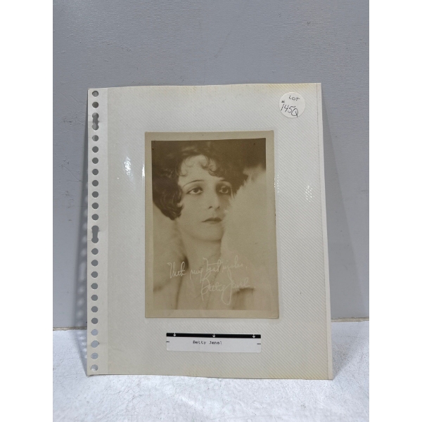 Betty Jenel Autograph