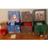 Image 1 : Holiday Collection - Pewter Christmas Spread w/ Friar Folk Figurines Gift Box Stacks & More 