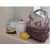 Image 2 : Rose & Hof Donatello Tray, Stoneware Canister, Ceramic Fruits, Tin and Basket