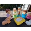 Image 3 : vintage plastic nativity scene 19” height