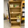 Image 1 : Tall Wooden Shelving Unit with Assorted Packing Supplies
