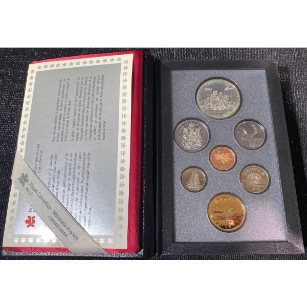 1989 Silver & Aureate Dollar Proof Coin Set