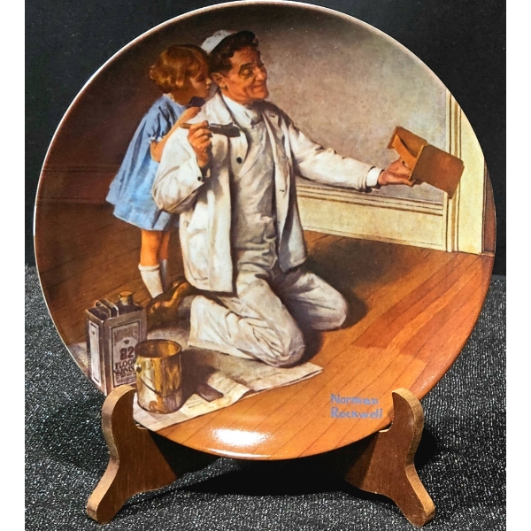 Norman Rockwell Knowles Plate: ‘The Painter’ from 1983 Limited Edition