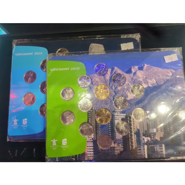 X2 RCM 2010 Vancouver Olympic and Paralympic Winter Games Coin Collection