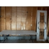 2 Folding Garage Sale Tables 9 ft Long - Wood w/ Metal Folding Legs