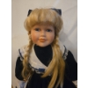 Image 3 : Porcelain Dolls: Girls in Blue Velvet. Tallest is 25T