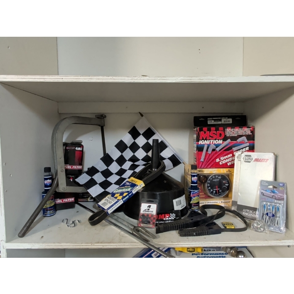 Racing Essentials - Checkered Flag MSD Ignition Brakes Application Fluids & More