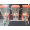 Image 4 : Vintage Coin Operated Vending Machine w/ 6 Dispensers 32 W, 21 D, 54 T, Key Included	