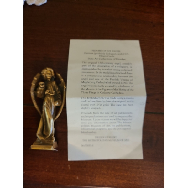 Gold-Plated Angel Reproduction Figure